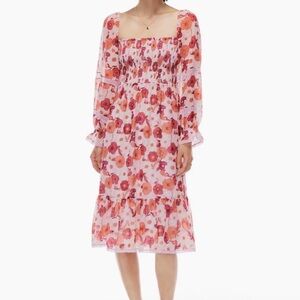 Wilfred Floral Pink and Red Dress